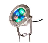 EDXTNKQC Luci Dello Stagno - Faretti Per Piscina, Lampada Da Giardino Subacquea In Acciaio Inox AC 24V, Luci Sommergibili Per Laghetti A LED RGB Impermeabili IP68(Rgb,18W)