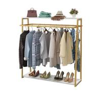 EDXTNKQC Robusto Appendiabiti Con Ripiani, Asta Appendiabiti In Metallo, Appendiabitis Da Terra, Utilizzato Per Appendere Abiti Esposti Al Dettaglio(100x40x150cm)