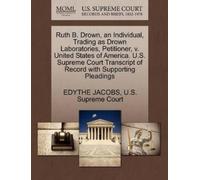 Edythe Jacobs Ruth B. Drown, an Individual, Trading as Drown Laborat (Tascabile)