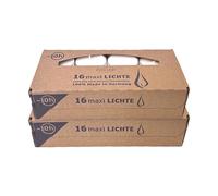 EDZARD 32 lumini Maxi diametro 54 mm bianco involucro in plastica trasparente senza profumo, durata 10 ore