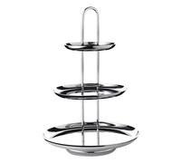 EDZARD Alzata Apus (altezza 40 cm, 3 piani), in acciaio INOX lucidato a specchio