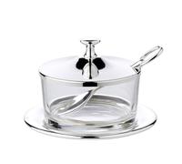 EDZARD Bicchiere da parmigiano Sublime (altezza 12 cm), placcato in argento, con sottovaso e cucchiaio