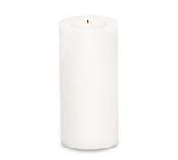 EDZARD Candela permanente Cornelius (altezza 21 cm, diametro 10 cm) bianco, utilizzabile su entrambi i lati per candeline maxi e candeline maxi più alte con involucro in plastica
