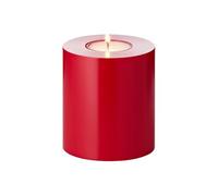 EDZARD Candela permanente Cornelius rosso (diametro 8 cm, altezza 9 cm) - Portacandele per lumini comuni - Candele decorative da tavolo, decorazione per soggiorno