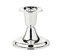 EDZARD Candeliere con bordo di perle, altezza 7 cm, placcato in argento, protetto contro l'ossidazione