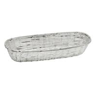 Edzard cestino per pane Baguette, argento placcato e antiossidante, 13 x 36 cm