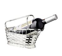 Edzard cestino per vino Basket, argento placcato e antiossidante, lunghezza 24 cm