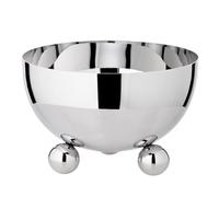 EDZARD Ciotola Chicago (diametro 15 cm, altezza 9 cm) su 3 piedini a sfera, acciaio inox lucidato a specchio