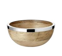 EDZARD Ciotola Grace (Ø 20 cm), legno di mango con bordo in acciaio inox
