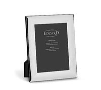 EDZARD Gela - Cornice portafoto 15 x 20 cm, colore argento, anti-ossidazione, retro in velluto, 2 ganci, da appendere o appendere