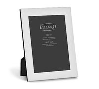 Edzard Cornice portafoto Gela (DIN A4 = 21 x 29,7 cm), placcata in argento, con 2 ganci, cornice in argento in formato verticale e orizzontale