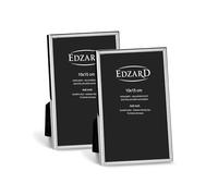EDZARD Cornice Genua set da 2 (10x15 cm) placcata argento antiossidante