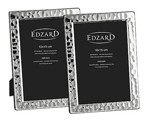 EDZARD Cornice Pavia set da 2 (10x15 cm) placcata argento antiossidante