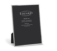 Edzard Cornice per Foto Genova, placcata in Argento pregiato, antiossidante, per Foto 20 x 30 cm, Inclusi 2 appendini