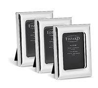 EDZARD Mini cornice Adria set da 3 (4x6 cm) placcata argento antiossidante