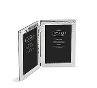 Edzard Pavia - Cornice portafoto Doppia, placcata in Argento antiossidante, per 2 Foto da 10 x 15 cm, Hochformat