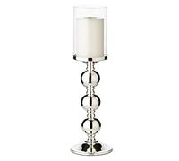 EDZARD portacandela Bamboo, altezza 44 cm, placcato in argento pregiato, antiossidante