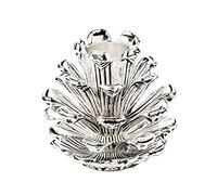 Edzard Portacandela pigna, Colore Argento, Altezza 6 cm