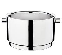 EDZARD Raffreddatore per bottiglie Rayo (altezza 20,5 cm, Ø 32 cm), acciaio inox, lucidato a specchio, a doppia parete