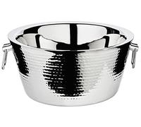 Edzard Secchiello per Champagne Ontario, Acciaio pregiato, a Doppie pareti, martellato all'Esterno, Ø 38 cm, Altezza 18 cm, Secchiello Perfetto per Vino, Spumante, Minimo 8 Ore di Isolamento