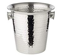 Edzard Raffreddatore per champagne Joey (Ø 21 cm) in acciaio inox - Raffreddatore per bottiglie, raffreddatore per vino - Vaschetta per vino, spumante e cubetti di ghiaccio