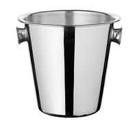 EDZARD Secchiello per spumante Joey (altezza 23 cm, diametro 21 cm) per 1 bottiglia, acciaio inossidabile, con 2 manici - Refrigeratore per vino o champagne, secchiello per ghiaccio