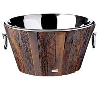 Edzard Secchiello per Spumante Montgomery, Acciaio pregiato e Legno, ø 47 cm, Altezza 25 cm, Peso Circa 7,5 kg