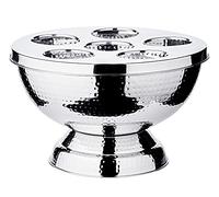 Edzard Secchiello per Spumante/Secchiello per Bottiglia/Secchiello per Champagne Rockford, Acciaio pregiato, martellato all'Esterno, Altezza 25 cm, ø 41 cm