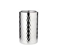 EDZARD Secchiello per vino Nebraska (H 20 cm, Ø 12 cm), acciaio inox lucido a specchio, a doppia parete, decorato, lavorazione artigianale, per 1 bottiglia - secchiello per bottiglie