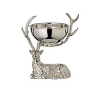 EDZARD Secchiello per vino Providence (H 28 cm, Ø 27 cm), acciaio inox e legno, per 1 bottiglia - secchiello per bottiglie, secchiello per champagne, secchiello per spumante