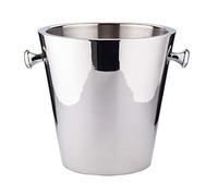 EDZARD Secchiello per vino Sevilla (H 23 cm, Ø 22 cm), acciaio inox lucido a specchio, a doppia parete, con 2 manici, per 1 bottiglia - glacette, spumantiera, portabottiglie, idea regalo