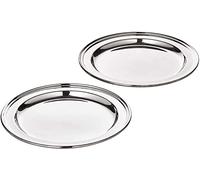 EDZARD Set 2 Sottobicchieri Faden (Ø 13 cm), placcati in argento spesso | sottobicchiere, sottobottiglia, per bicchieri e bottiglie, decorazione tavola, idea regalo