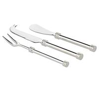 Edzard Set da 3 Posate, Argento Placcato e antiossidante, Lunghezza 16 cm