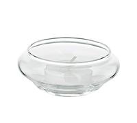 EDZARD set da 4 portacandele/luci da tè galleggianti, vetro soffiato a mano, diametro 8 cm, altezza 4 cm