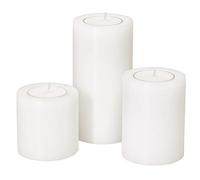 Edzard - Set di 3 portacandele “Cornelius”, per candele tealight, Ø 6 cm, altezza: 6 cm, 8 cm e 10 cm, per lumini standard e lumini trasparenti più alti, resistenti al calore fino a 90°