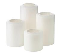 EDZARD Set di 4 portacandele per candele permanenti Cornelius Pine, diametro 6 cm, altezza 6, 8, 10, 12 cm, perfetto per la corona dell'Avvento, resistente al calore fino a 90 gradi, in plastica
