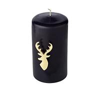 EDZARD Set di 4 spille per candele Risa (altezza 7 cm), alluminio nichelato, color oro