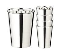 Edzard Set di 4 tazze in argento Tazza per bere Mido, placcata in argento, altezza 10 cm