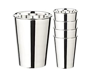 Edzard Set di 4 tazze in argento Tazza per bere Mido, placcata in argento, altezza 10 cm