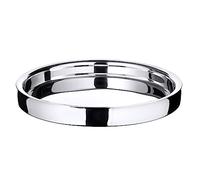 EDZARD Vassoio Alaska (Ø 32 cm), acciaio inox lucido a specchio | centrotavola, per servire in tavola, idea regalo, decorazione casa