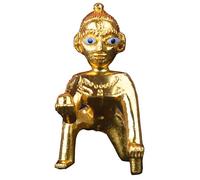 EDZZEL Krishna Laddoo Gopal | Statua Kanha Makhan Chor | Scultura Murti | Bal Gopal | Idolo di Laddu Gopal (dimensioni: 5,2 x 3,5 x 5 cm)