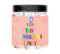 EDZZEL Organic Twist Marshmallow Candy Traditional Premium Quality (400 grammi) Confezione da 1 scatola