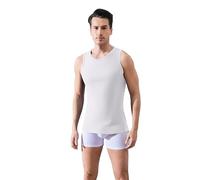 EE ESSENZA 6 Pezzi di Canotta Uomo Basic Casual cod. ES3153(Bianco,L)