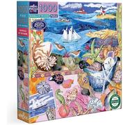 eeBoo Conchiglie Sulla Riva-Puzzle Adulto 1000 Pezzi in Cartone-Dimensioni x 58,5 cm, PZT873