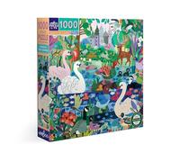 eeBoo - Duck in The Clearing gerecycled karton puzzel 1000 stukjes kleurrijk met