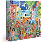 eeBoo- Garden Puzzle Adulto 1000 Pezzi - Piazza del Mercato in Francia, PZTMFR