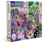 EEBOO - Lavender Kitchen - Puzzle per adulti 1000 pezzi - Bella rappresentazione delle piante di lavanda in cucina - Puzzle in cartone riciclato - PZTLVK