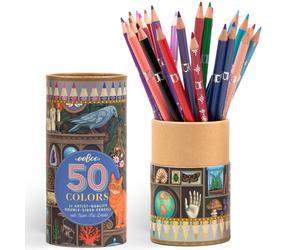 eeBoo Piece & Love: Double-Sided Colored Pencils -Alchemist’s Cabinet - 25pc, 50