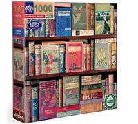 eeBoo Vintage Library colorato 1000 pezzi-Puzzle in cartone riciclato-Dimensioni 58,5 cm di lato, PZTVTL