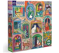 eeBoo Piece & Love: Puzzle da 1000 pezzi, puzzle quadrato per adulti, 23 x 23, include inserto di riferimento immagine, pezzi lucidi